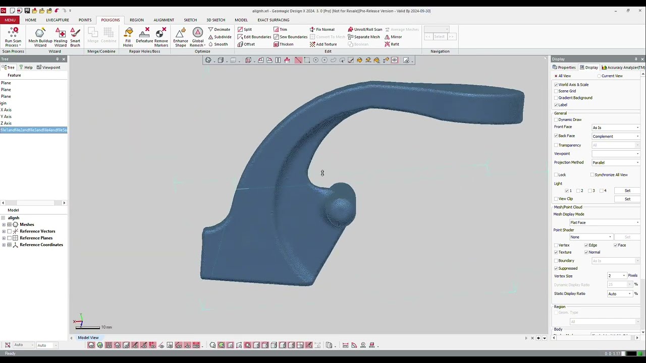 Advanced Mesh Tools 2 | Geomagic Design X Tutorial
