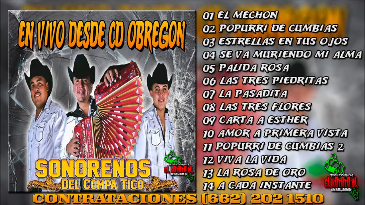 Sonoreños Del Compa Tico - En Vivo Obregon Sonora (2018) DISCO COMPLETO