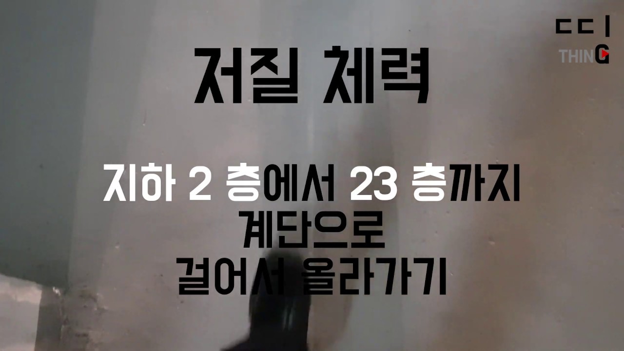 저질 체력-지하 2층에서 23층까지 계단으로 걸어서 올라가기 (브이로그 일상 VLOG Everyday)