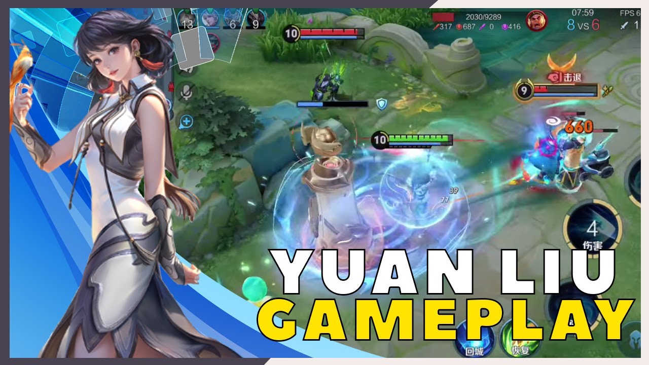 Yuan Liu Clash Lane Gameplay | Honor of Kings