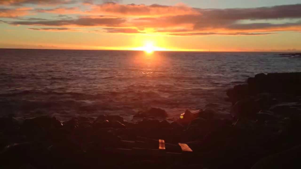 Sunset Over the Ocean in Poipu, Kauai, Hawaii