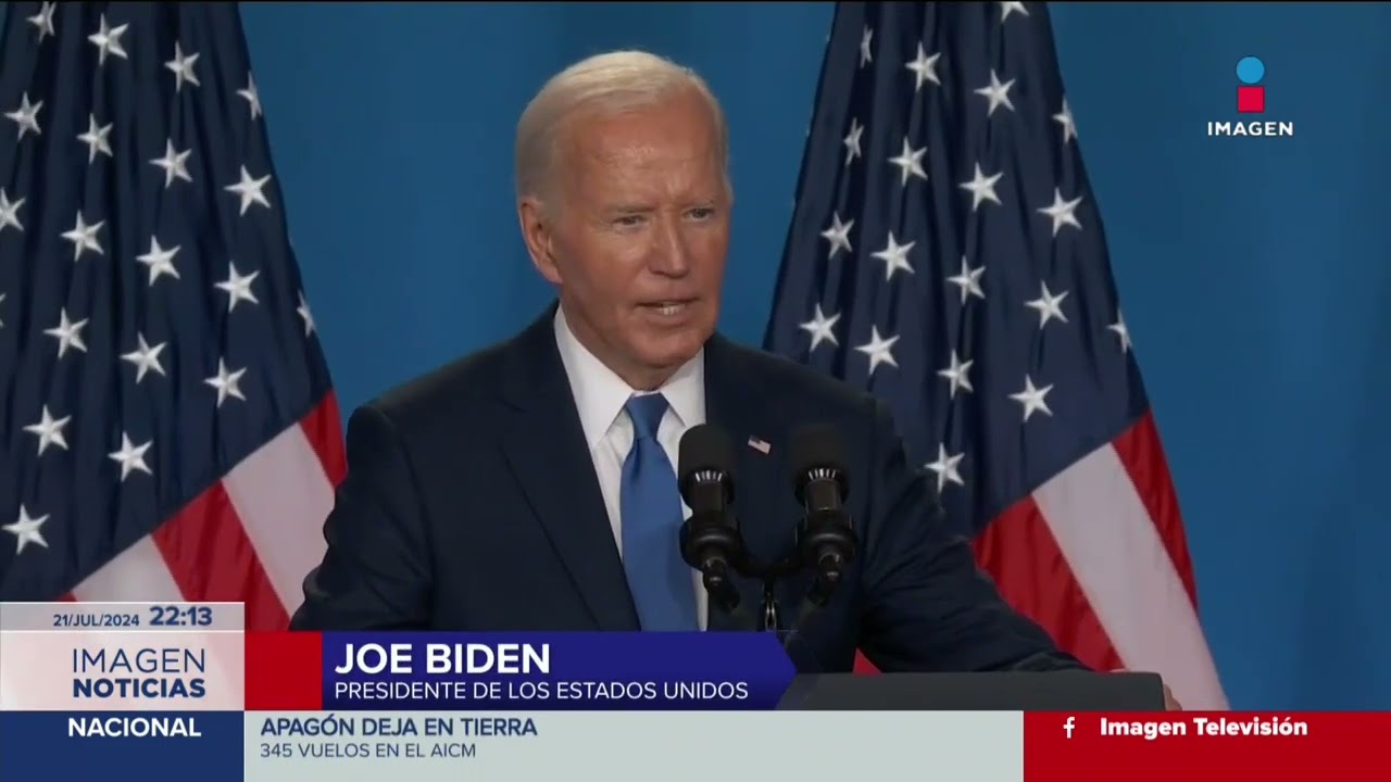 Joe Biden se baja de la contienda por la reelección presidencial | Imagen Noticias Fin de Semana