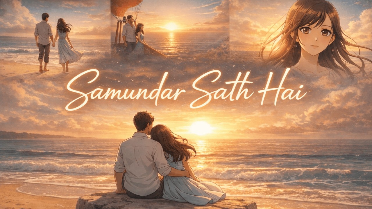 Samundar Saath Hai – Valentine Day's Special  Romantic Anime Music Video ❤️ | Lunexa Studio Official