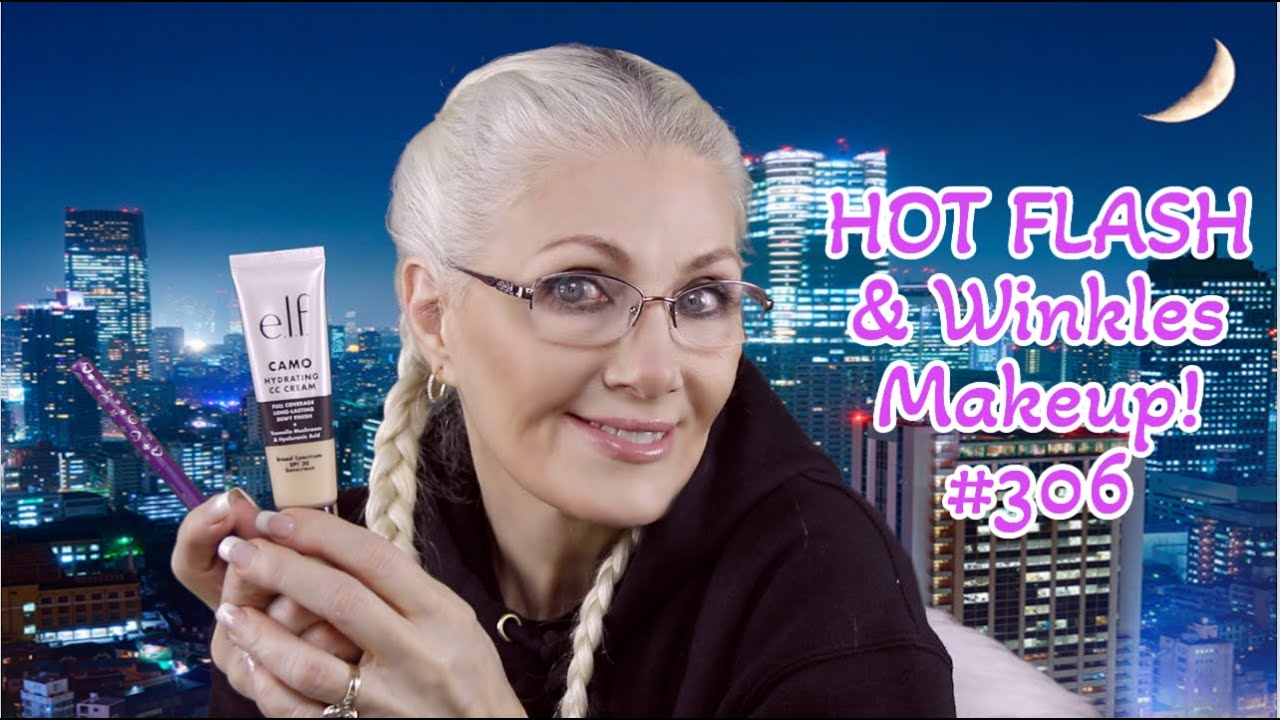 HOT FLASH & Wrinkles Makeup! #306 - e.l.f. CAMO Hydrating CC Cream - bentlyk