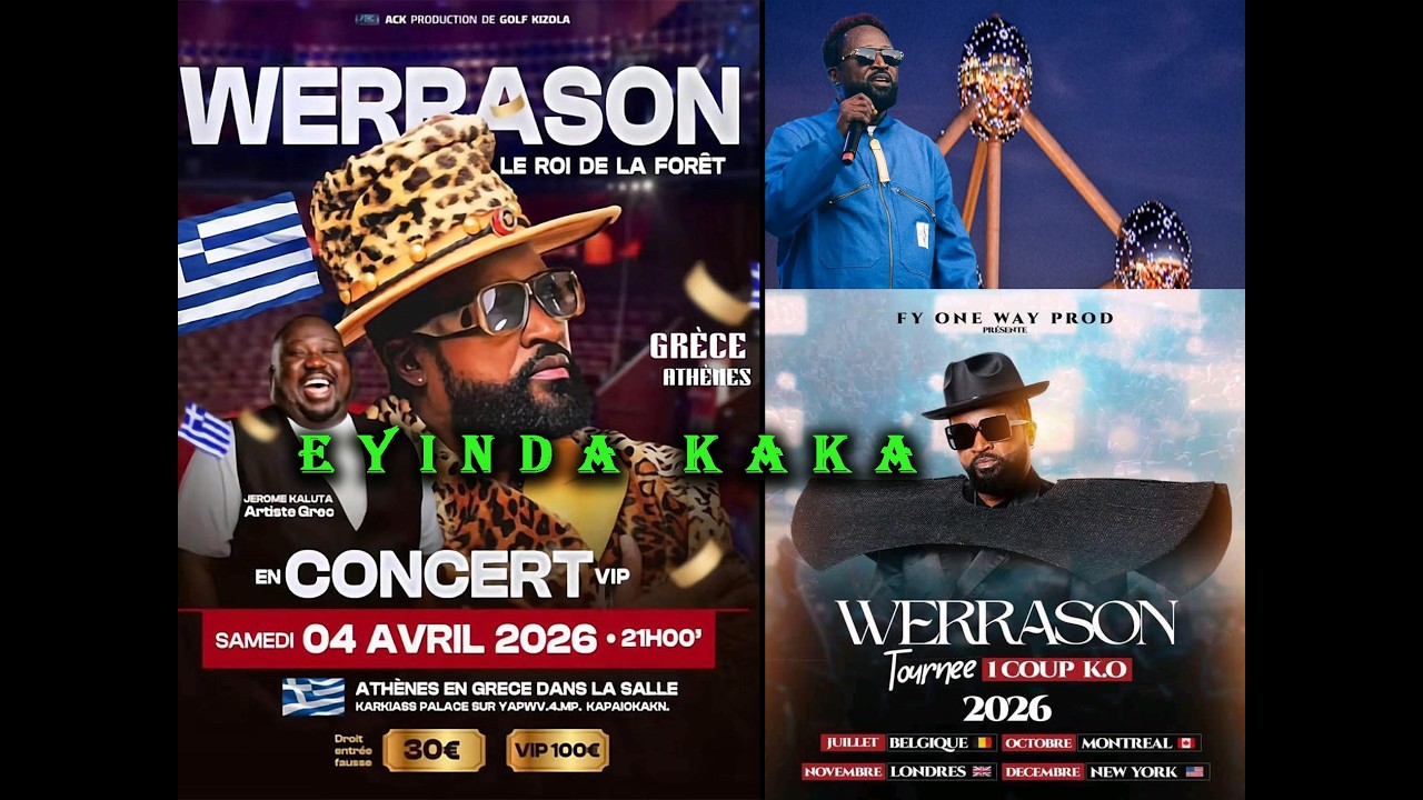 WERRASON LE 4/4 OYO CONCERT NA GRECE ESUA BINO TE NANI AYA NA NANI AMADU DJABI ALBUM YA WENGE BOSANA