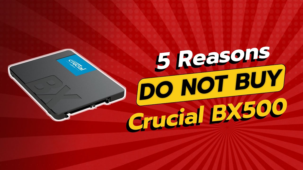 НЕ ПОКУПАЙТЕ SSD-накопитель Crucial BX500 480 ГБ, пока не посмотрите это видео! 😱 (5 причин)