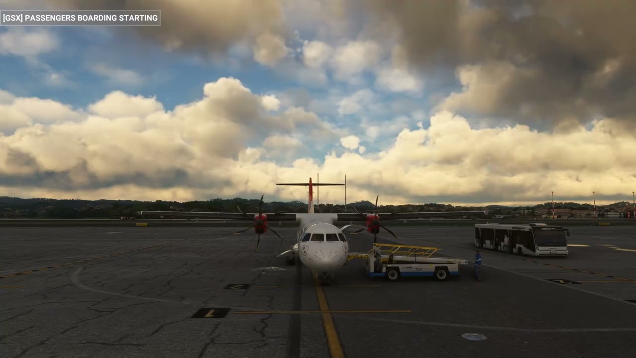 ATR 72   600 Vol complet entre Corfou et Naples avec Simbrief, Navigraph et GSX PRO LGKR LIRN