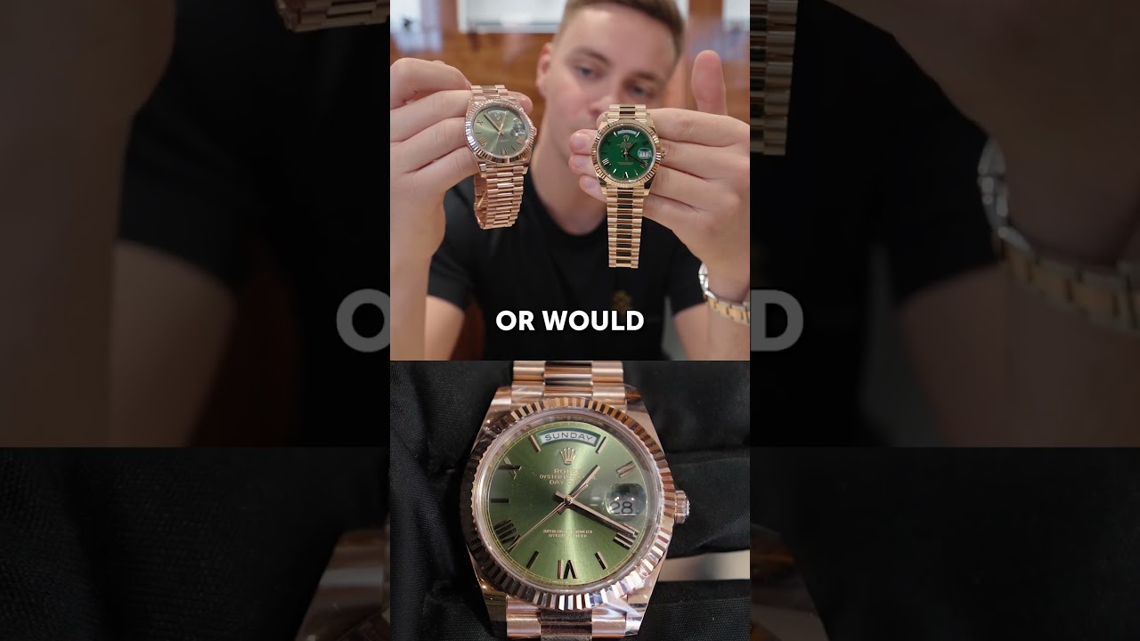 Часовой рынок обожает зеленые циферблаты Rolex &mdash; особенно в моделях Day-Date.