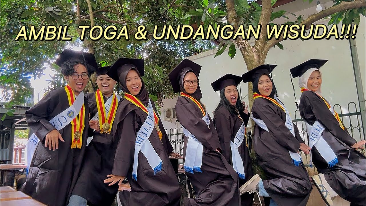 AMBIL TOGA & UNDANGAN WISUDA | Mariska & Fwends👩🏻‍🎓🎓🖤