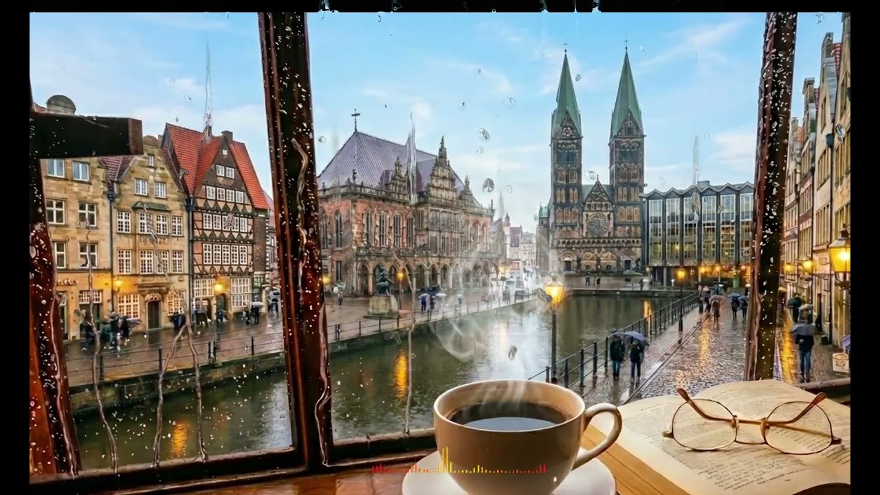 Rainy Cafe Music for Study ☕ Quiet Focus & Cozy Coffee Ambience