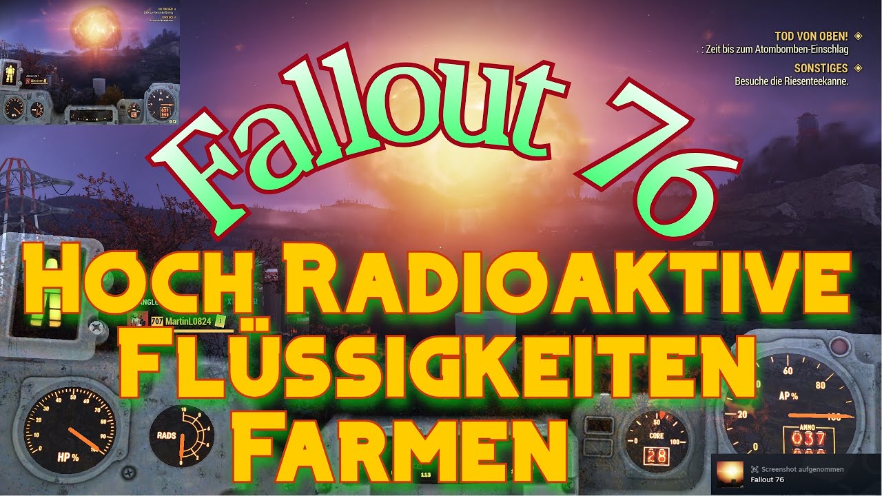 Fallout 76 Hoch Radioaktive Flüssigkeiten Farmen #fallout76