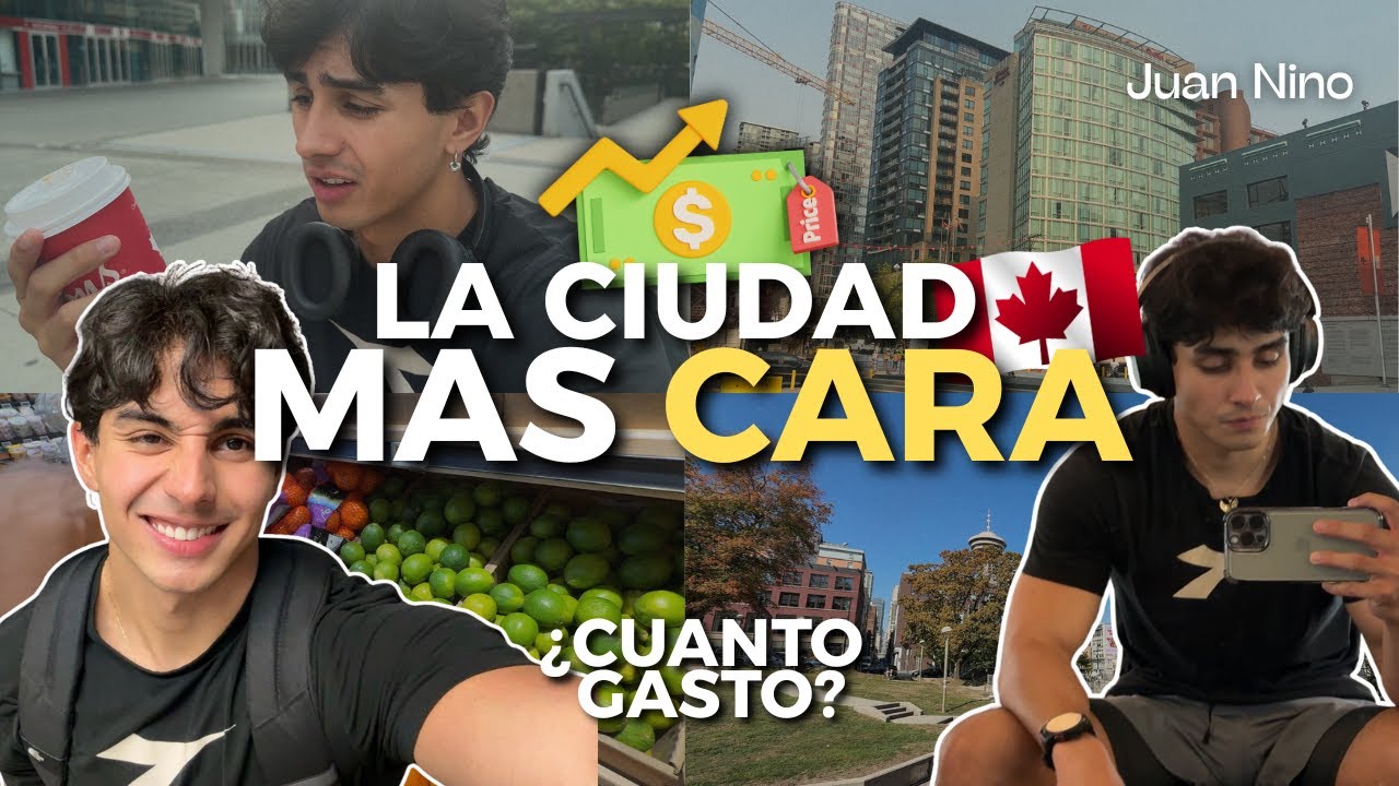 ¿Cuánto GASTO en un día normal viviendo en la ciudad MAS CARA de todo CANADA? (realista) 🇨🇦💵