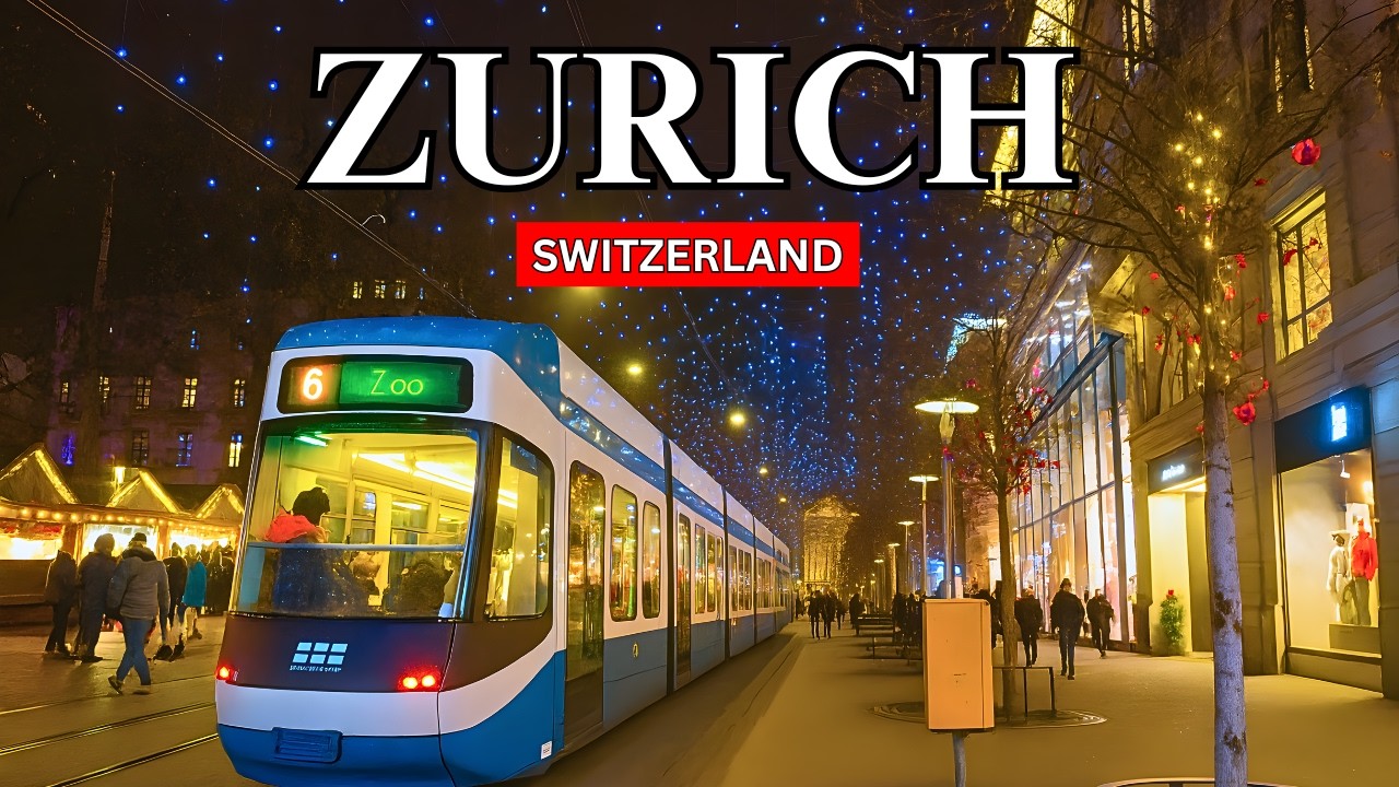Zurich Walking Tour 🇨🇭 | City Streets & Atmosphere |  Walking Tour 4K POV
