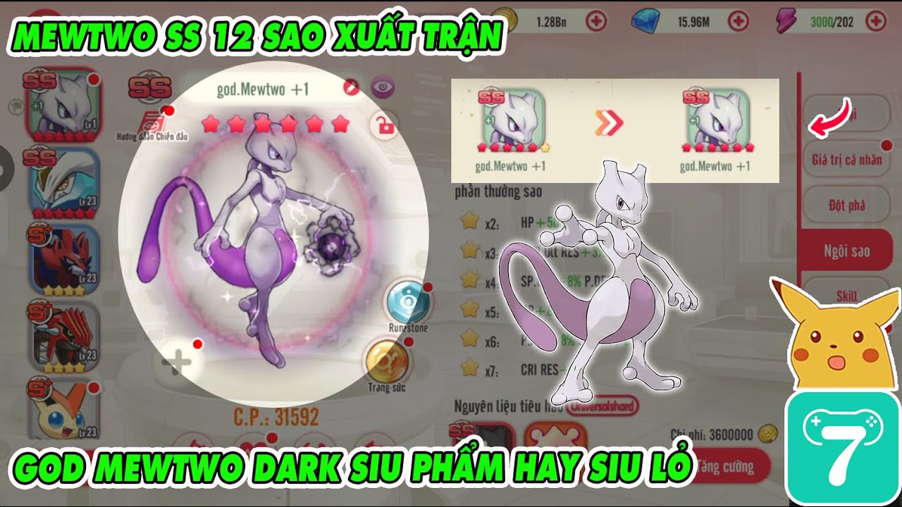 THẦN THÚ ĐẠI CHIẾN LẬU : GOD MEWTWO 12 SAO - MỞ HÒM NHÂN PHẨM VÀ CÁI KẾT...