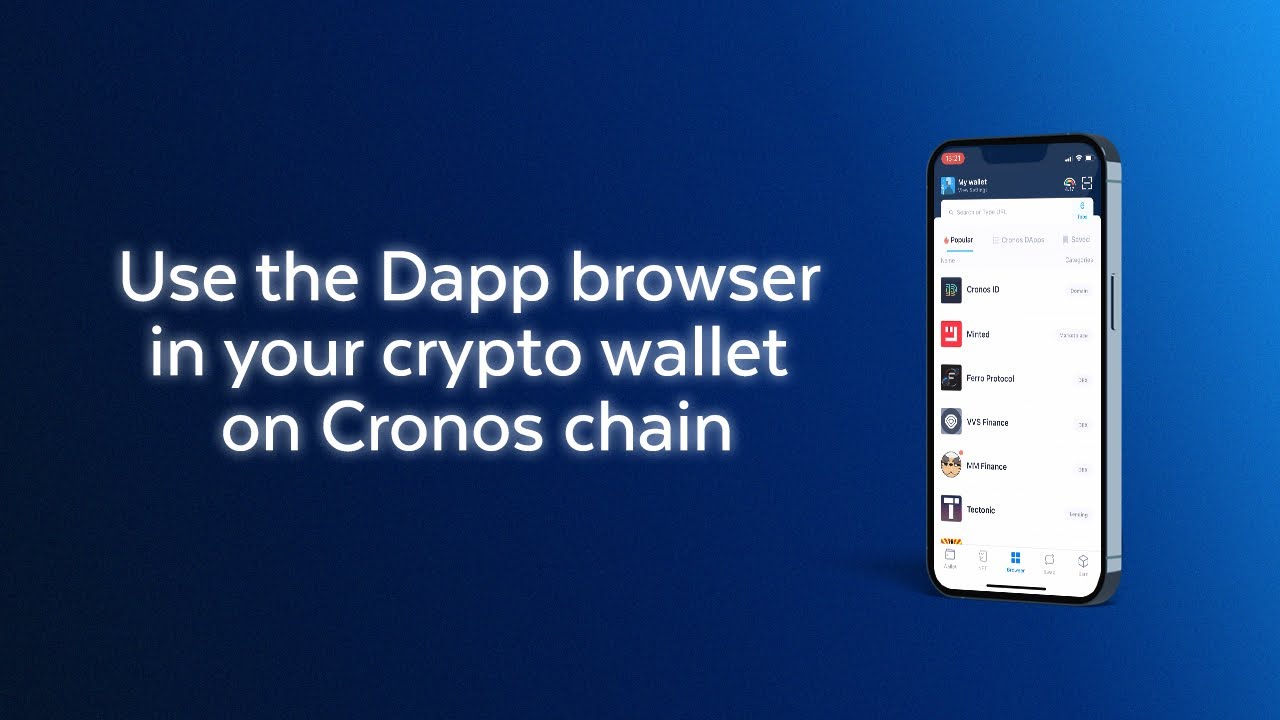 Cronos tutorial: Use the Dapp browser in your crypto wallet