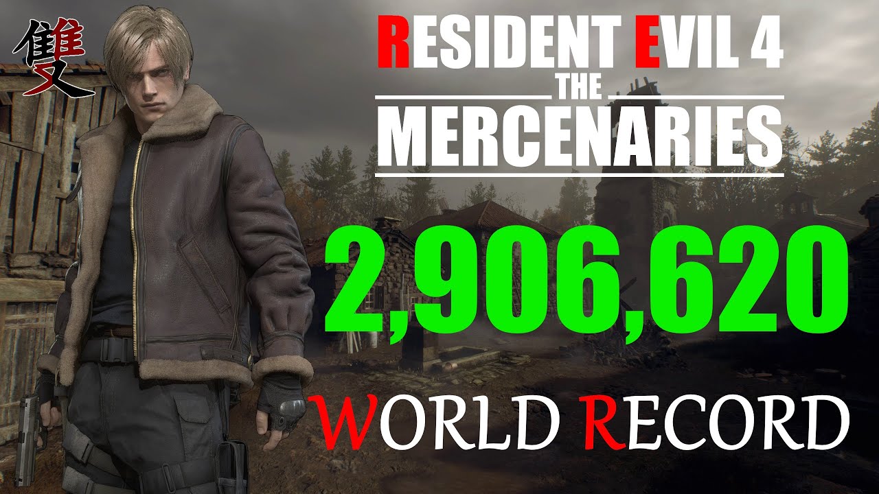 Resident Evil 4 Remake Mercenaries - 2,906,620 Leon Village S++ | World Record Strategy