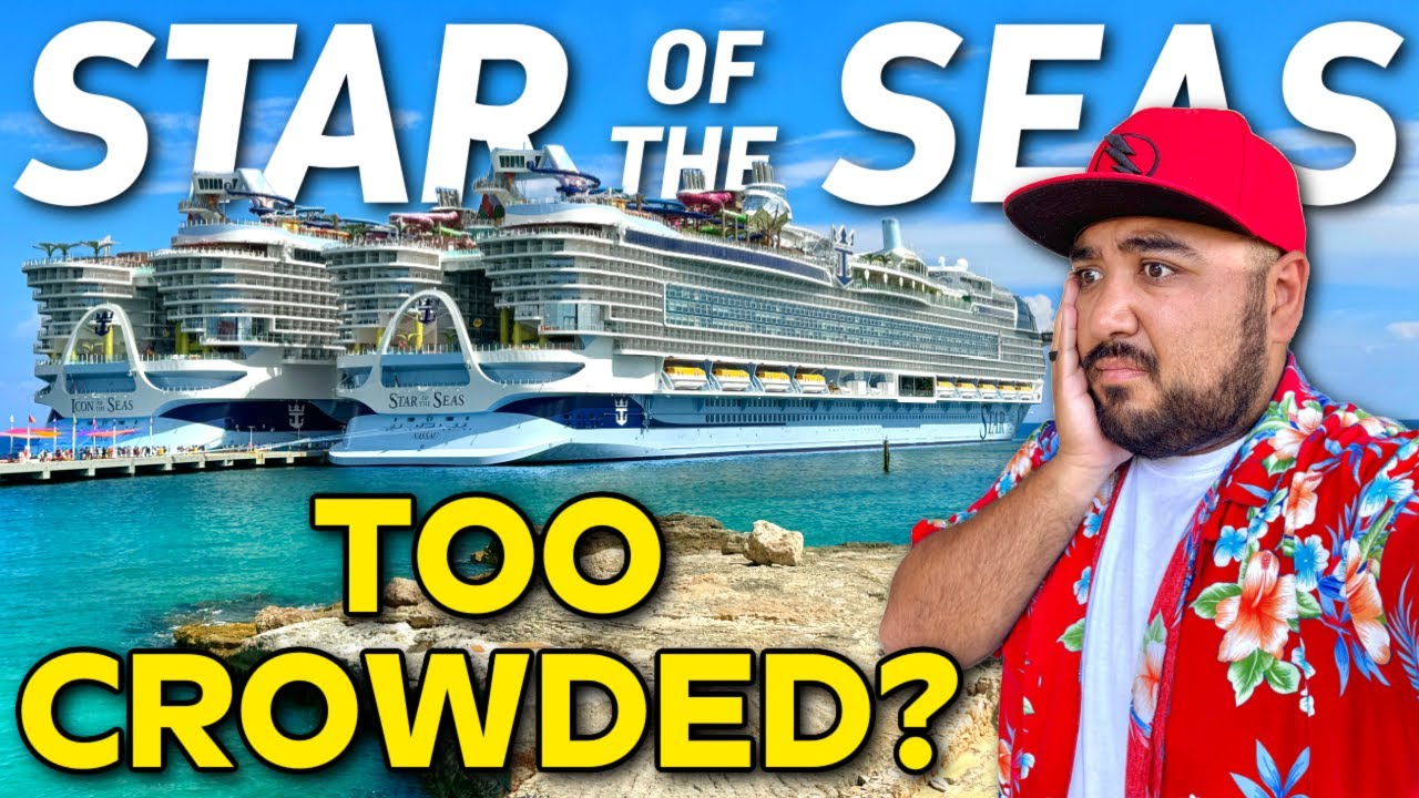 How BUSY Is Perfect Day At Coco Cay With 2 ICON CLASS SHIPS? Star Of The Seas! Royal Caribbean Vlog!