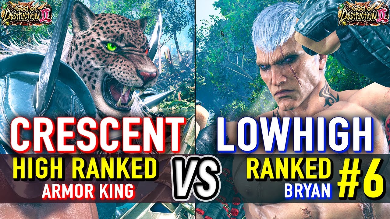 T8 🔥 CRESCENT (Armor King) vs LOWHIGH (#6 Ranked Bryan) 🔥 Tekken 8 High Level Gameplay