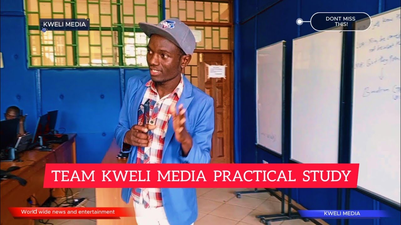 Kweli Media Team in a Practical Lesson-Still Studying_Working with Gimble