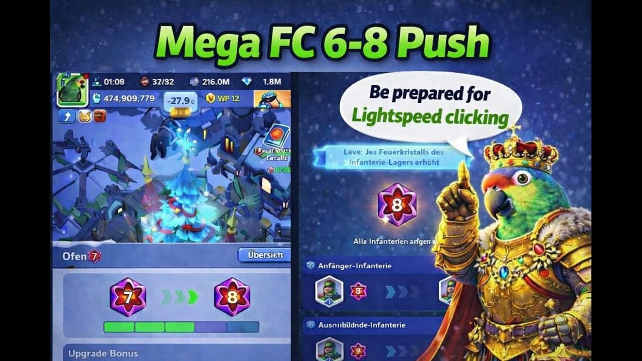FC 8 Mega Aufwertungs Push während SVS Prep