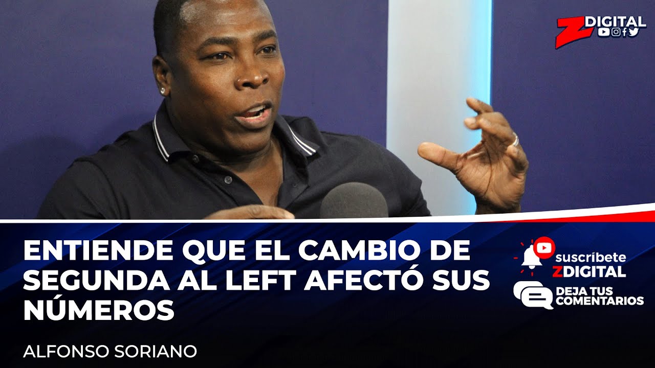 Alfonso Soriano entiende que el cambio de segunda al left afectó sus números de cara a Cooperstown