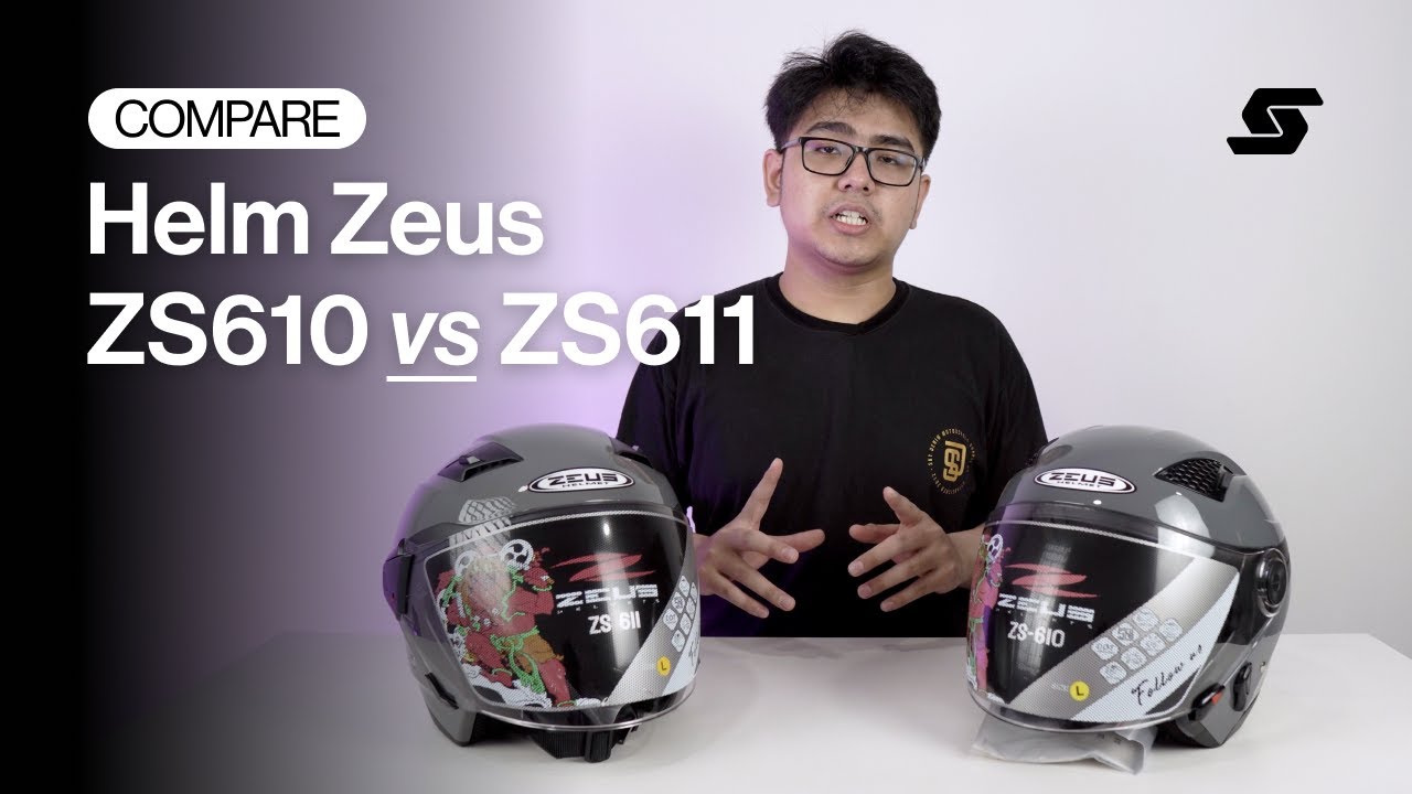 MIRIP BANGET! Ini Dia Perbedaan Helm ZEUS ZS610 VS ZS611 Helm Half Face BEST SELLER! #helmet