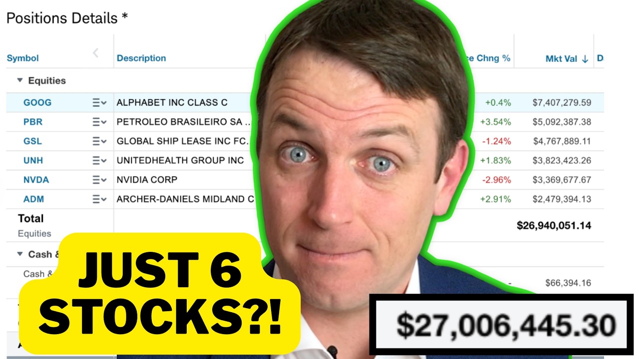 $27,006,445.30 Just 6 Stocks Portfolio Review (GOOG, PBR, GSL, UNH, NVDA, ADM)