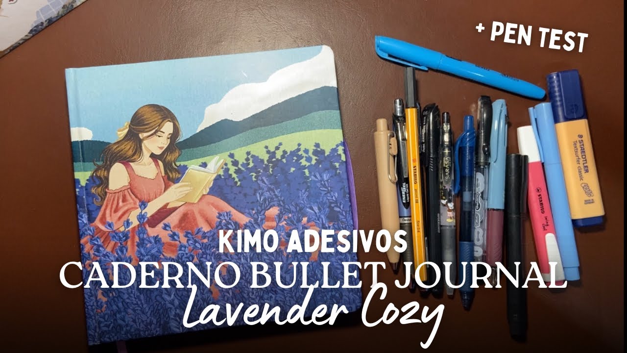 Caderno quadrado Kimo Adesivos com a arte da NahtOff | Caderno pra colagem bujo journal 20x20 lindo 