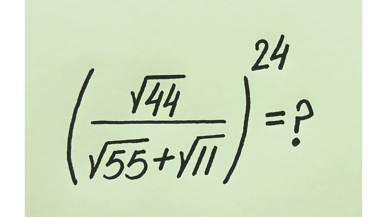 Indonesian l can you solve?? l Hardest Olympiad Math Radical Exponential Problem