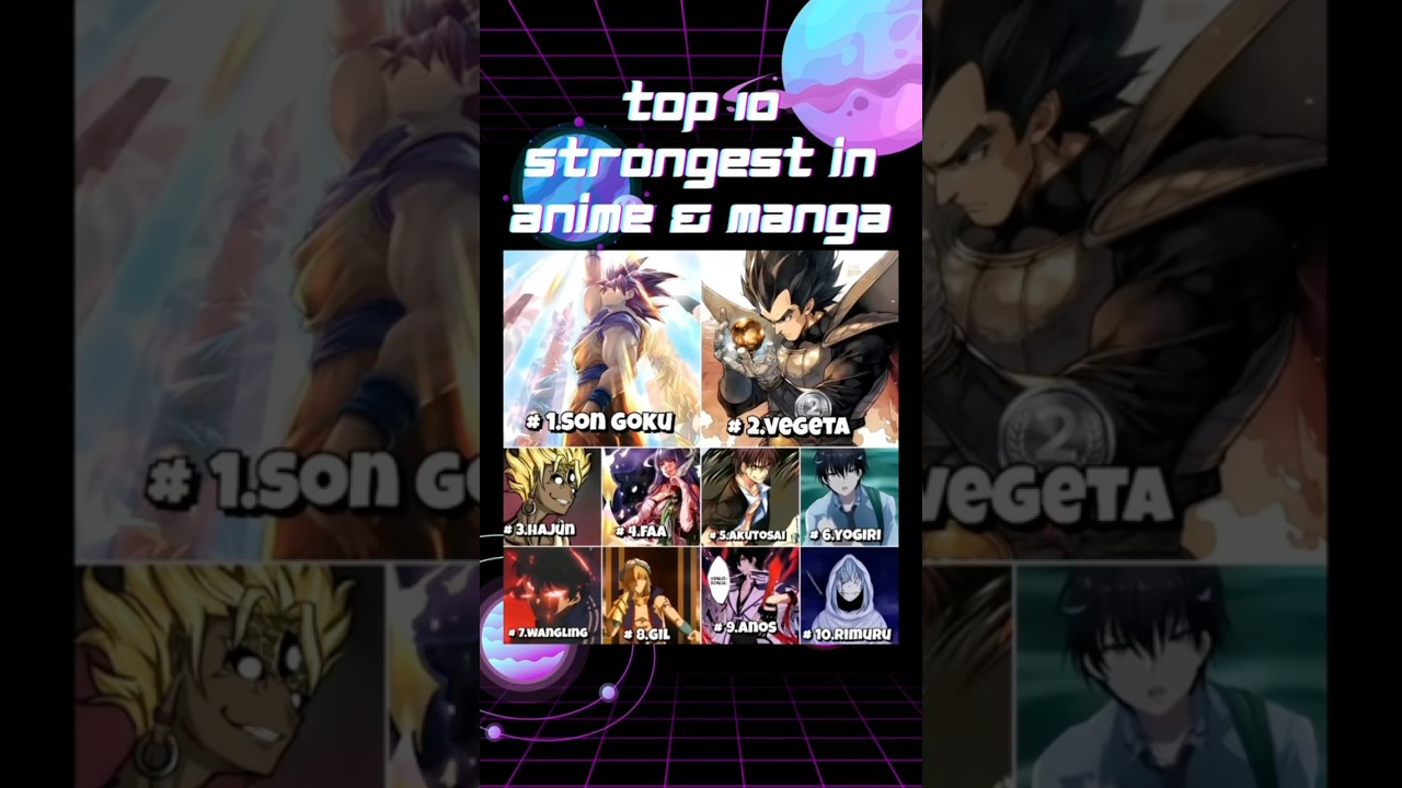Top 10 Strongest in Anime?! The LIES you tell #anime #manga #ranked #top10 #dragonball #fate #shorts
