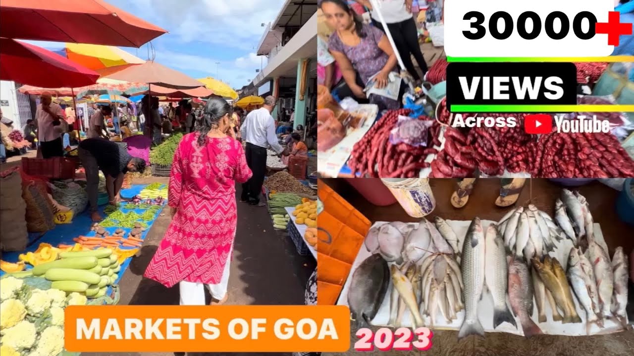 MARKETS OF GOA : Mapusa Market | Purument Fest | BEST FISH MARKET in GOA 2023  | Goa in 4K  📸