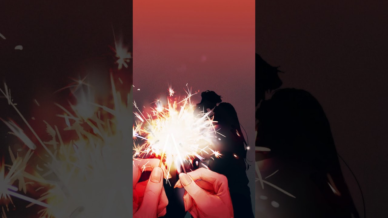 Beautiful fireworks lovers love