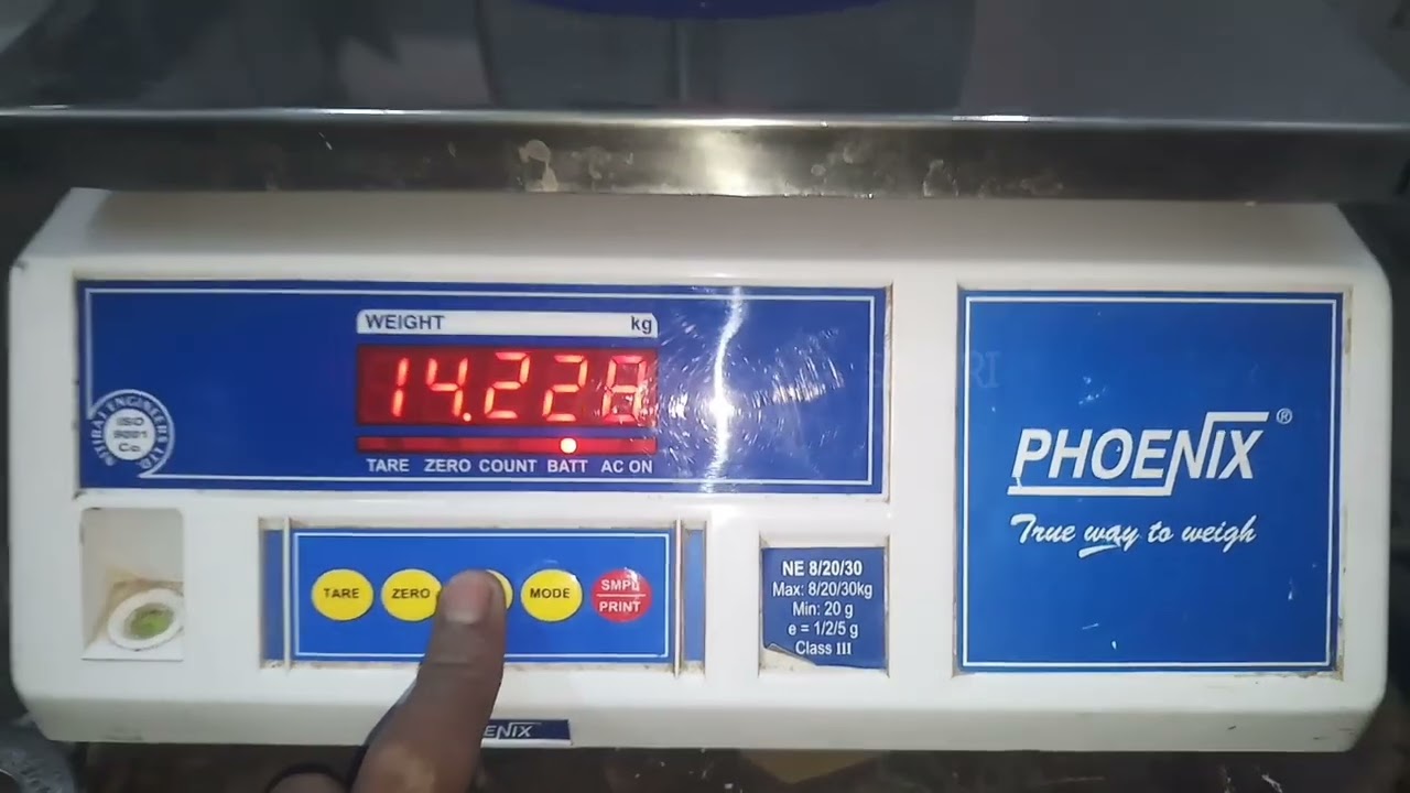 PHOENIX 30KG ELECTRONIC WEIGHT MACHINE CALIBRATION AND SETTING