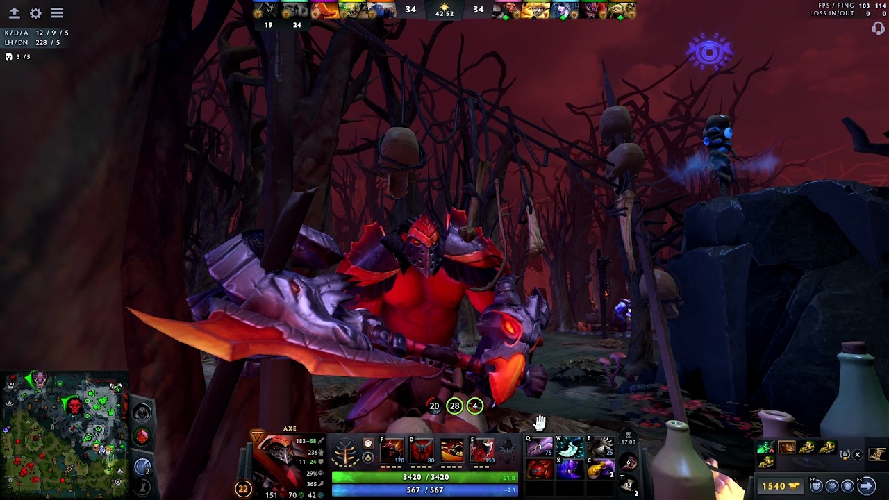 Axe Win(2(3)): Axe was weak link, dota2/0748