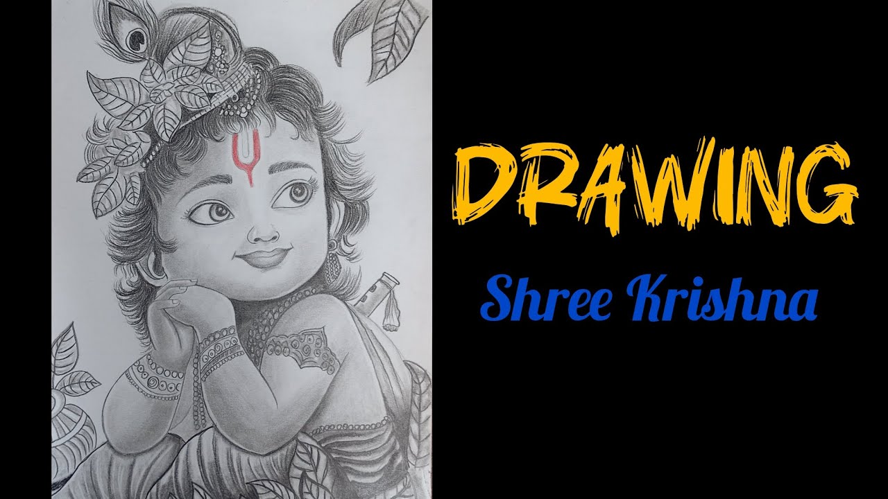 Shree Krishna drawing #drawing #art #sketch #views #like #pencildrawing #krishna #krishnadrawing 