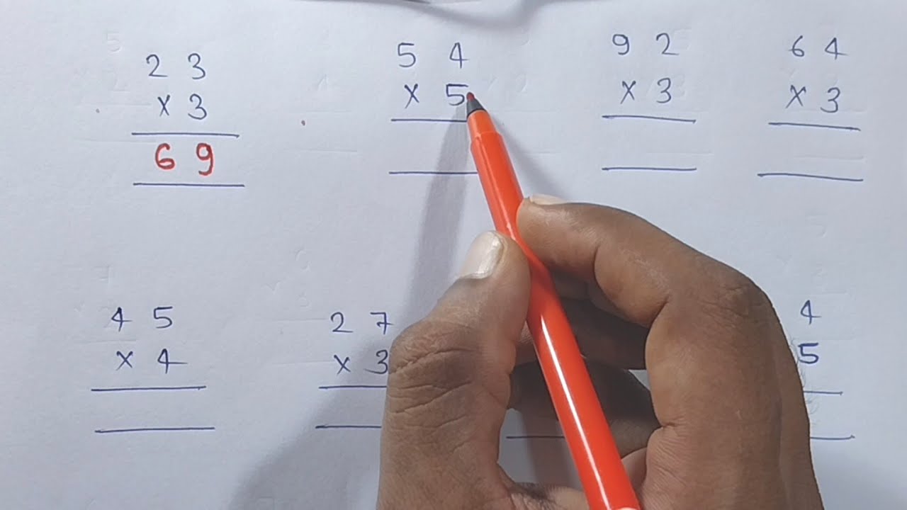 एक अंक का गुणा कैसे करते हैं / ek ank ka guna kaise kare // #guna #multiple #multipy_of_single_digit