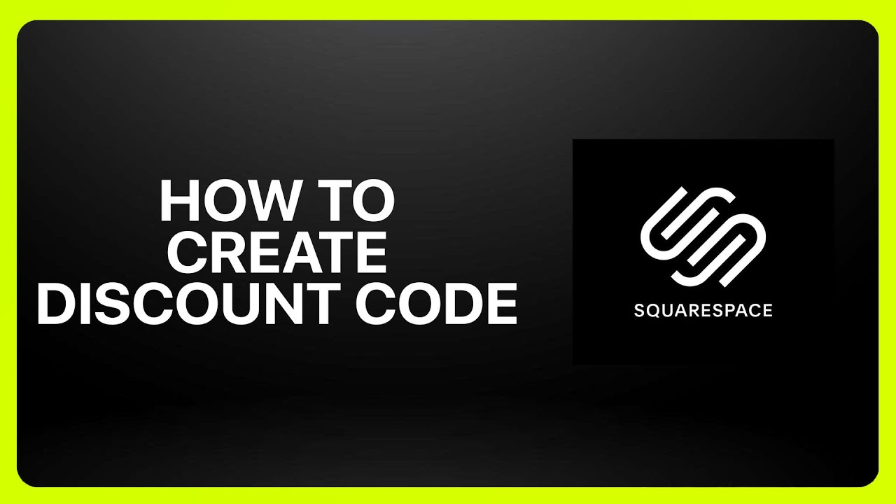 How To Create A Discount Code In Squarespace ! Tutorial