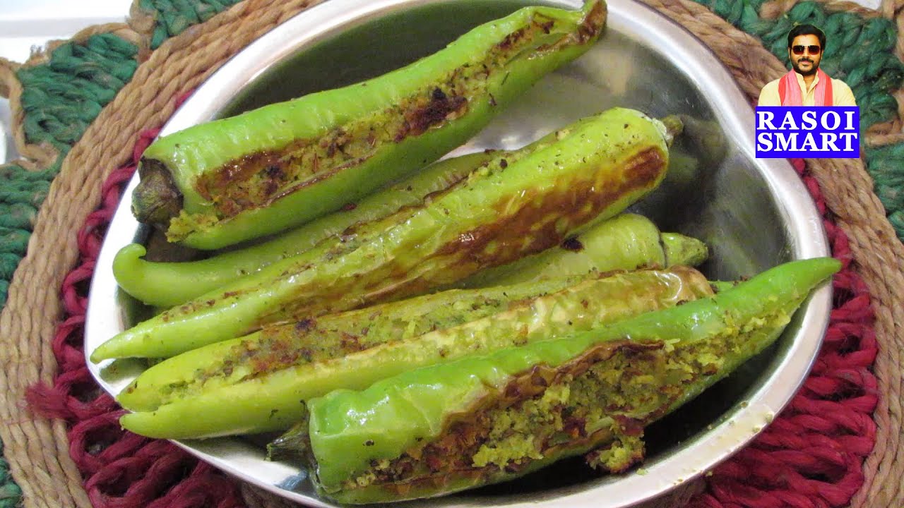 Bharwan Mirchi / Stuffed Green Chilli Fry - Chef Aadharsh Tatpati