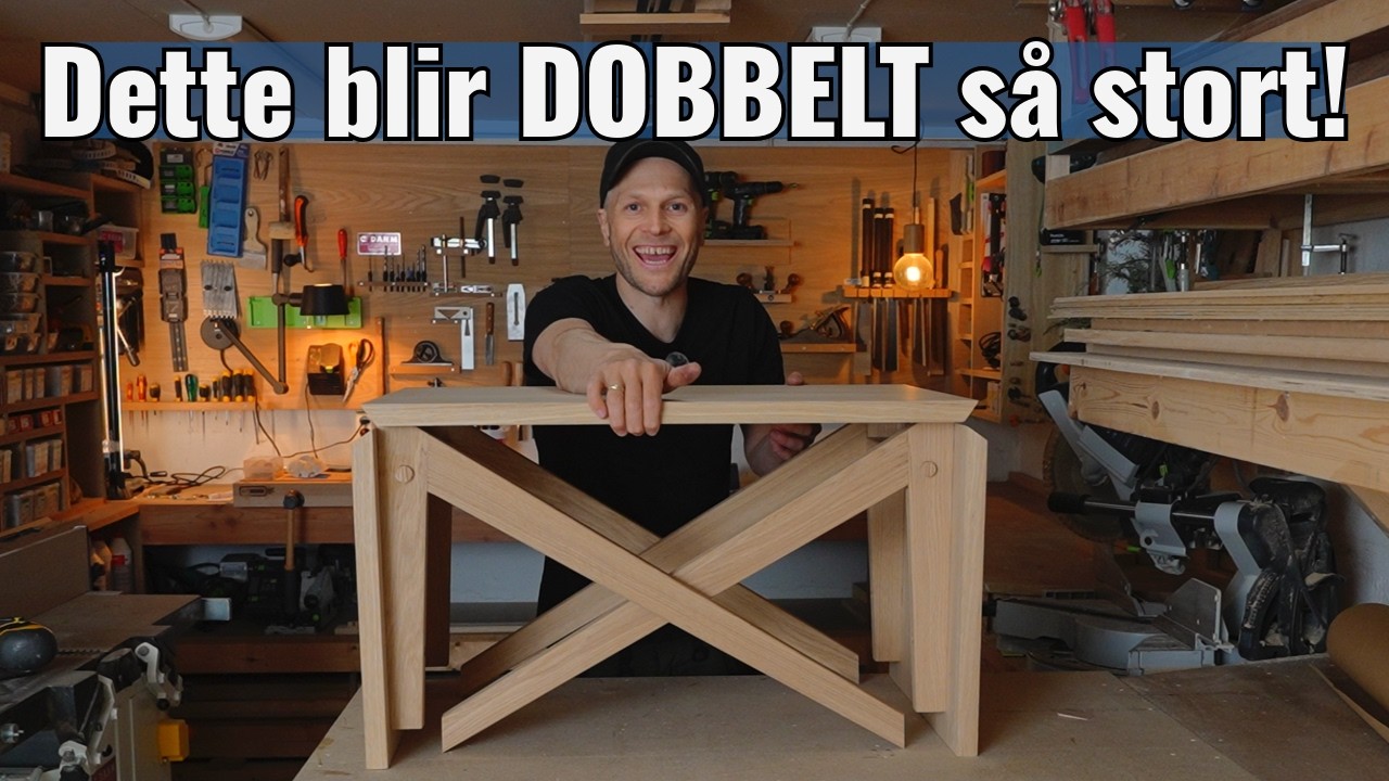 Kombinasjonsbord! Spisebord og sofabord i ett!Lag det selv!