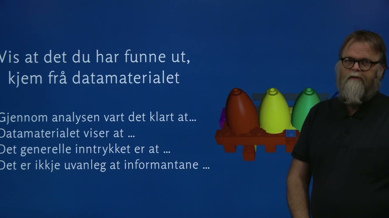 Funndelen  i bachelor og masteroppgaven