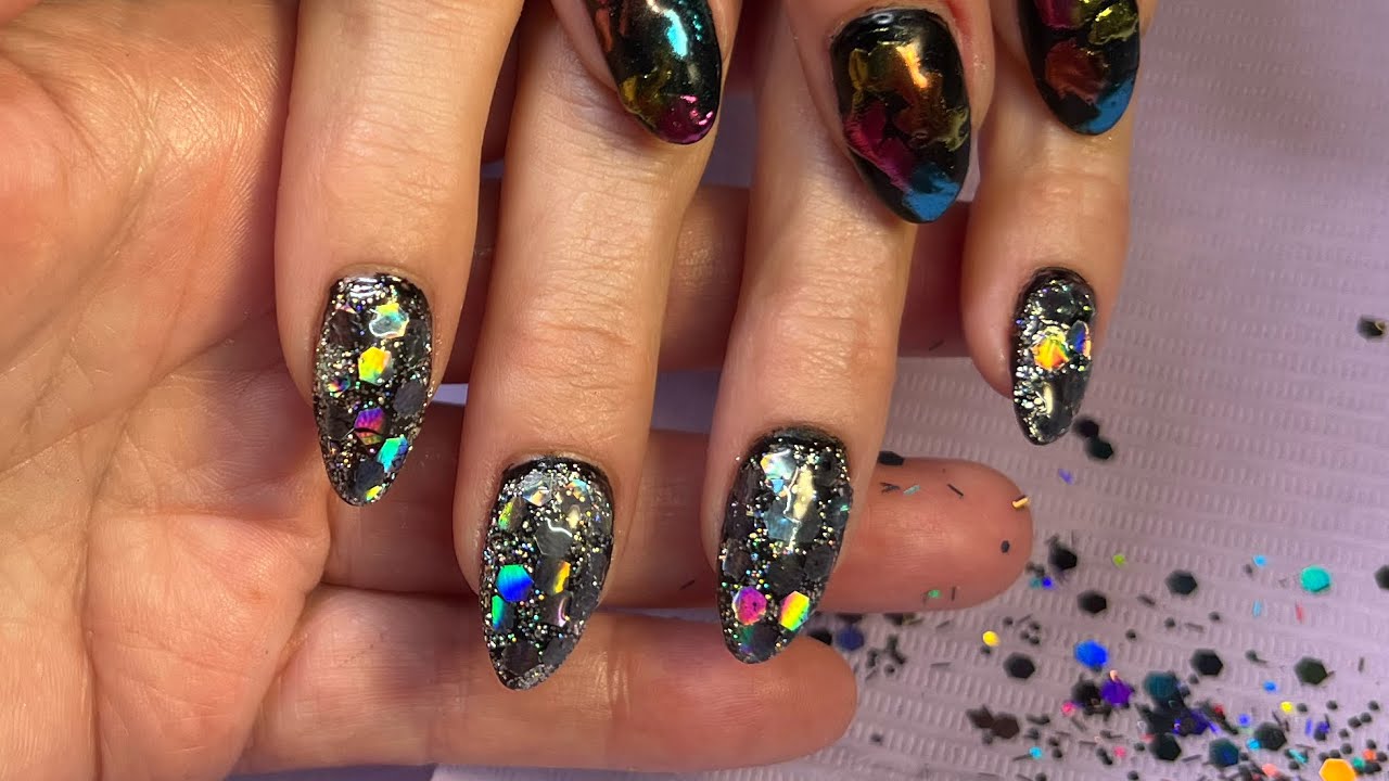 Tosha Rae Nailed is live!  The Viral,  IG, Holographic Disco Ball Nail Design!