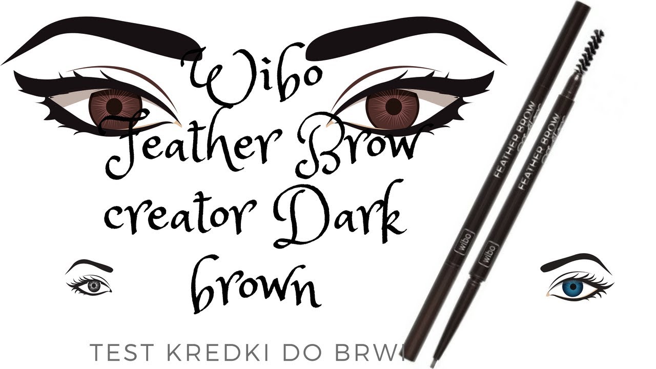 TEST#WIBO FEATHER BROW CREATOR KREDKA DO BRWI DARK BROWN