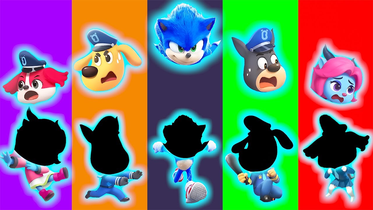 Wrong eyes👀 Cartoon Sheriff Labrador x Dobie and Antel and Sonic -DAME TU COSITA Puzzle Wrong Head