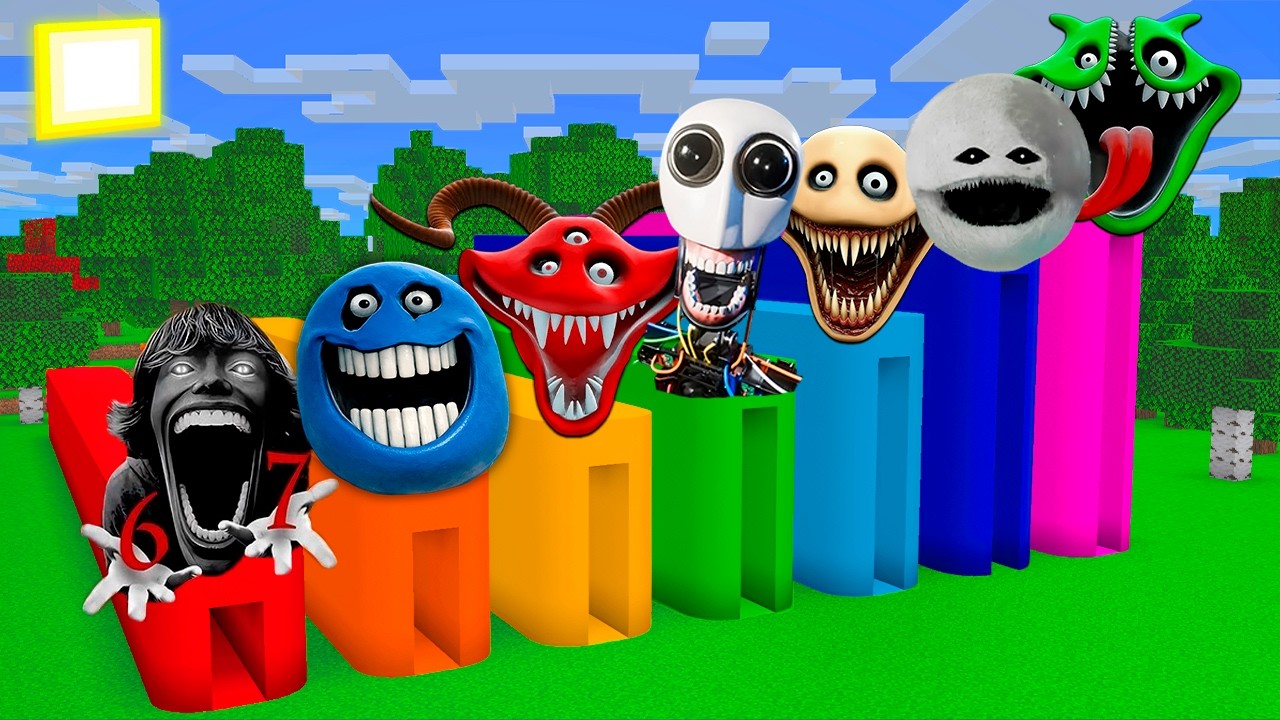 SUPERVIVENCIA en TODOS los TÚNELES de HUNGRY WORM | HUNGRY SNAKE SIX SEVEN 67 BRAINROT en Minecraft