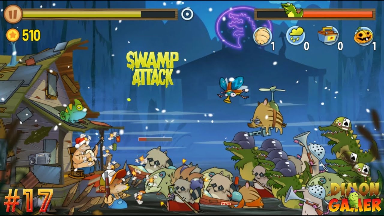 Прохождение игры Swamp Attack (Android) #17 (Ответный Удар Монстров)