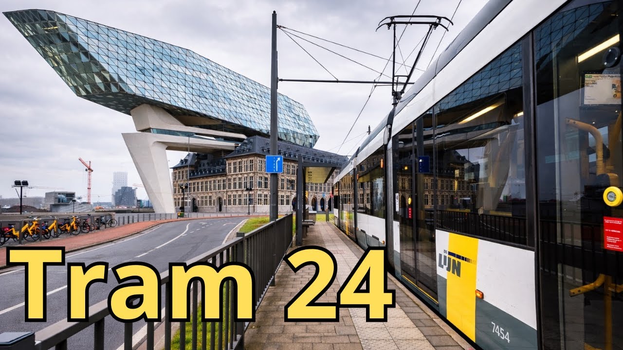 Tram Line 24 Antwerp | From Muggenberg to Havenhuis – Full Ride (Passenger View)