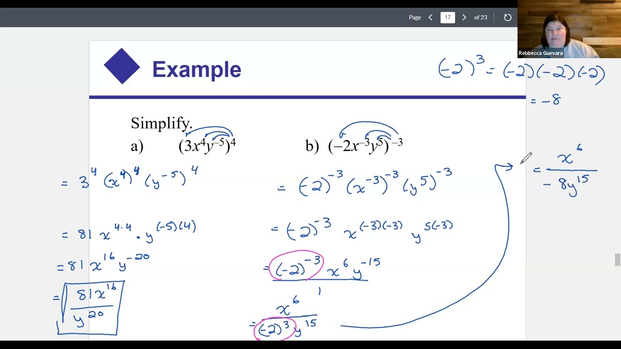 College Algebra: Section R7 - Raise a Product to a Power