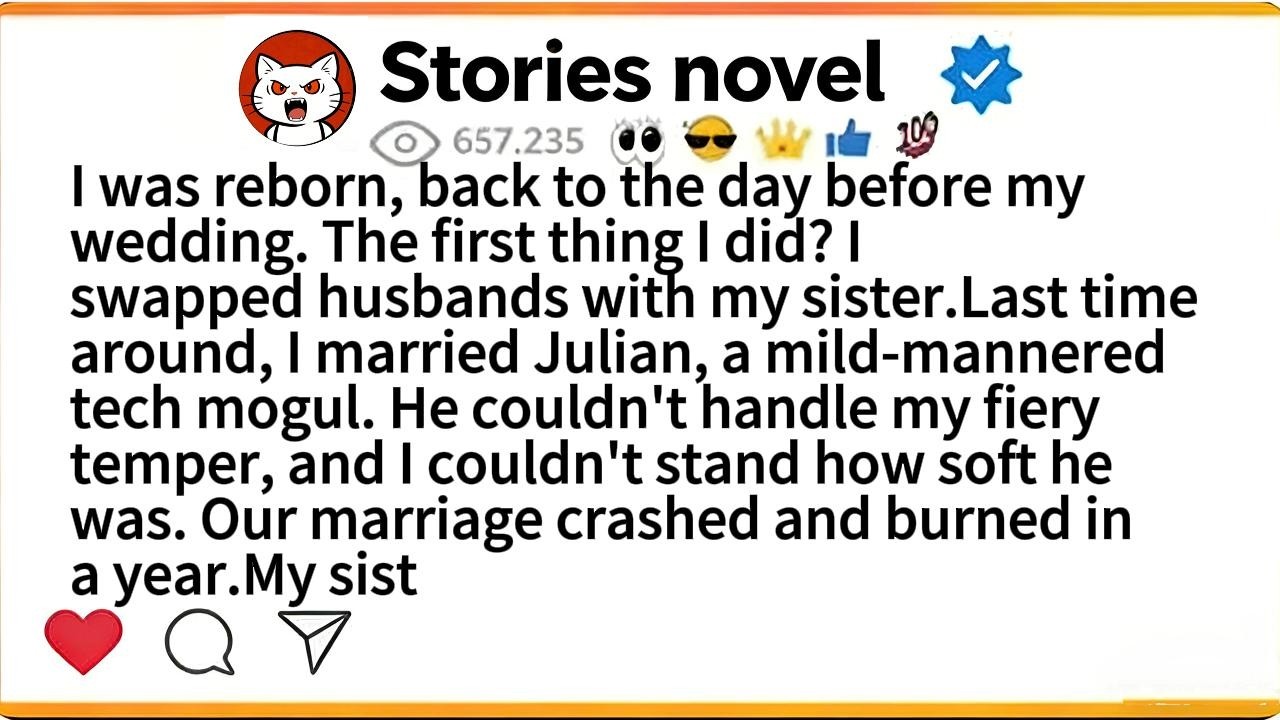 I was reborn, back to the day before my wedding. The first thing I did? I swapped husbands with my