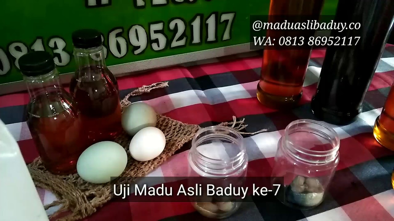 Wow ini dia...Uji Madu Asli Baduy