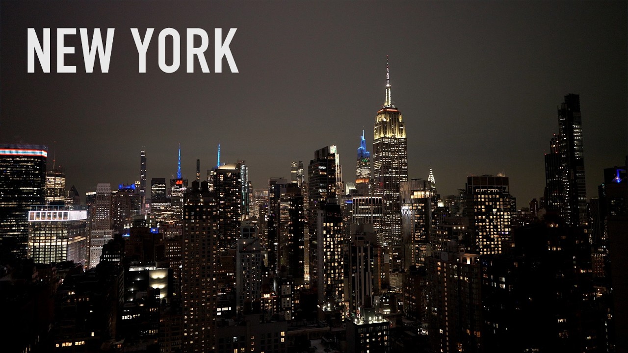 New York City Night Traffic & Sirens – 3.5 Hours of Authentic City Sounds | 4K Ambience